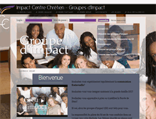 Tablet Screenshot of groupeimpact.impactcentrechretien.com